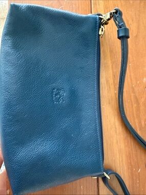 Il Bisonte Blue Leather Shoulder bag Convertible
